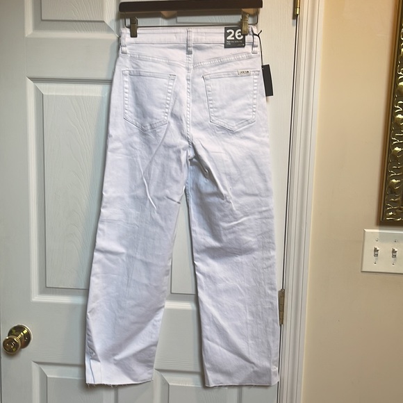 Joe jeans white size 26 nwt high rise wide leg crop nwt - Picture 4 of 5